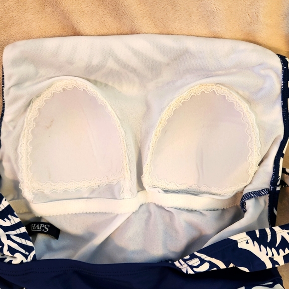 Chaps Womens One Piece Bathing Suit - Picture 3 of 4